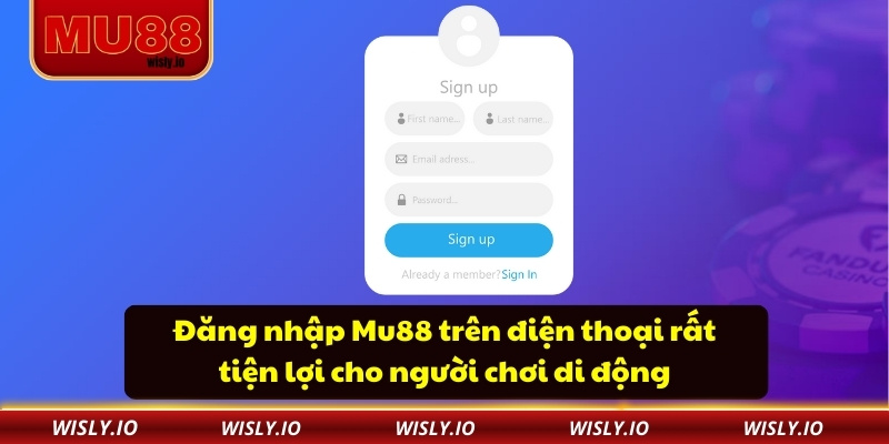 Đăng Nhập Mu88 Ổn Định Không Cần Xác Minh Nhiều Bước Đăng nhập Mu88 trên điện thoại rất tiện lợi cho người chơi di động