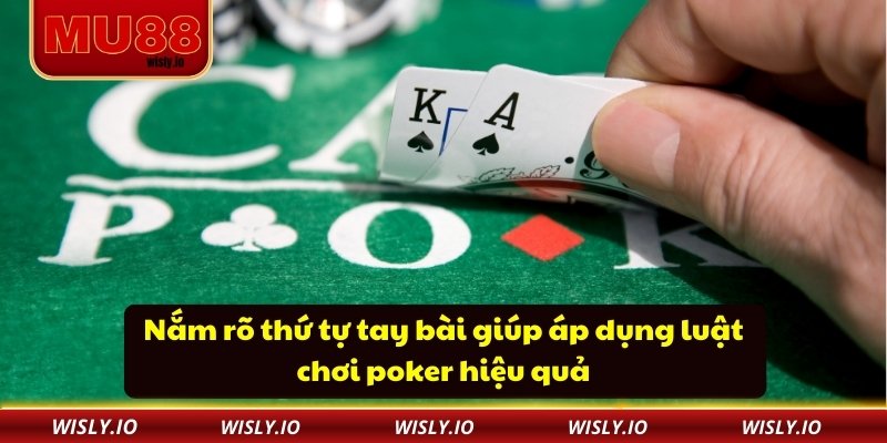 Luật Chơi Poker Và Cách Áp Dụng Chiến Thuật Hiệu Quả Nắm rõ thứ tự tay bài giúp áp dụng luật chơi poker hiệu quả