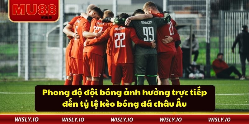 Tỷ Lệ Kèo Bóng Đá Châu Âu - Cập Nhật Chính Xác Tại MU88 Phong độ đội bóng ảnh hưởng trực tiếp đến tỷ lệ kèo bóng đá châu Âu